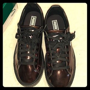 Puma Basket Platform Metallic